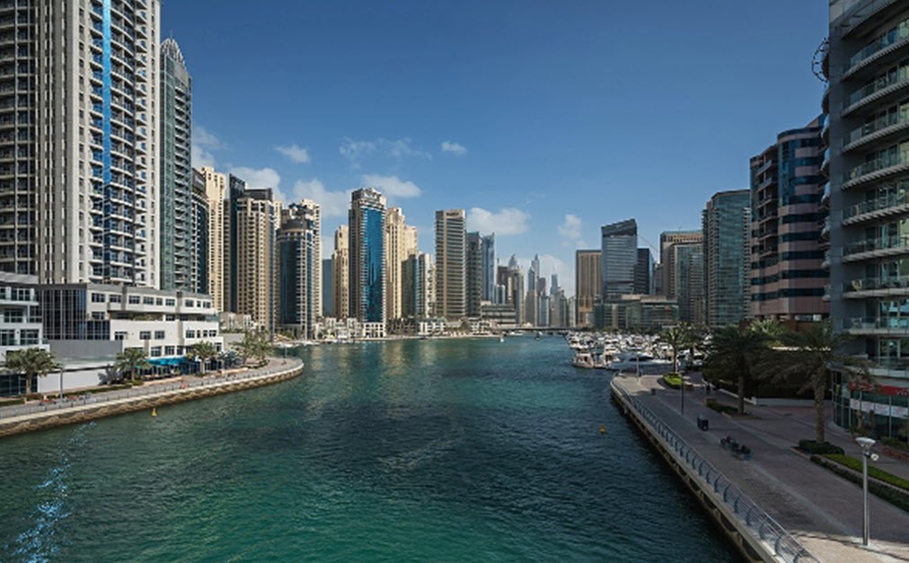 کانال و خور تفریحی آب شهر دوبی قابل قایقرانی و گردشگری