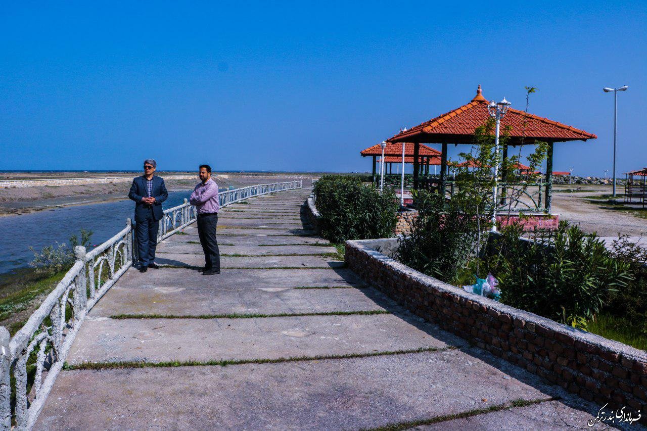 ساماندهی مسیر دسترسی به ساحل طرح شنای بندر ترکمن