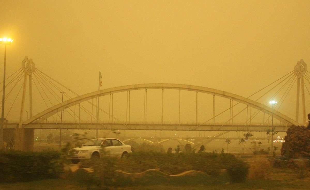 مناطق ساحلی خوزستان در تیررس توفان گرد و خاک بیابان‌های جنوبی عراق