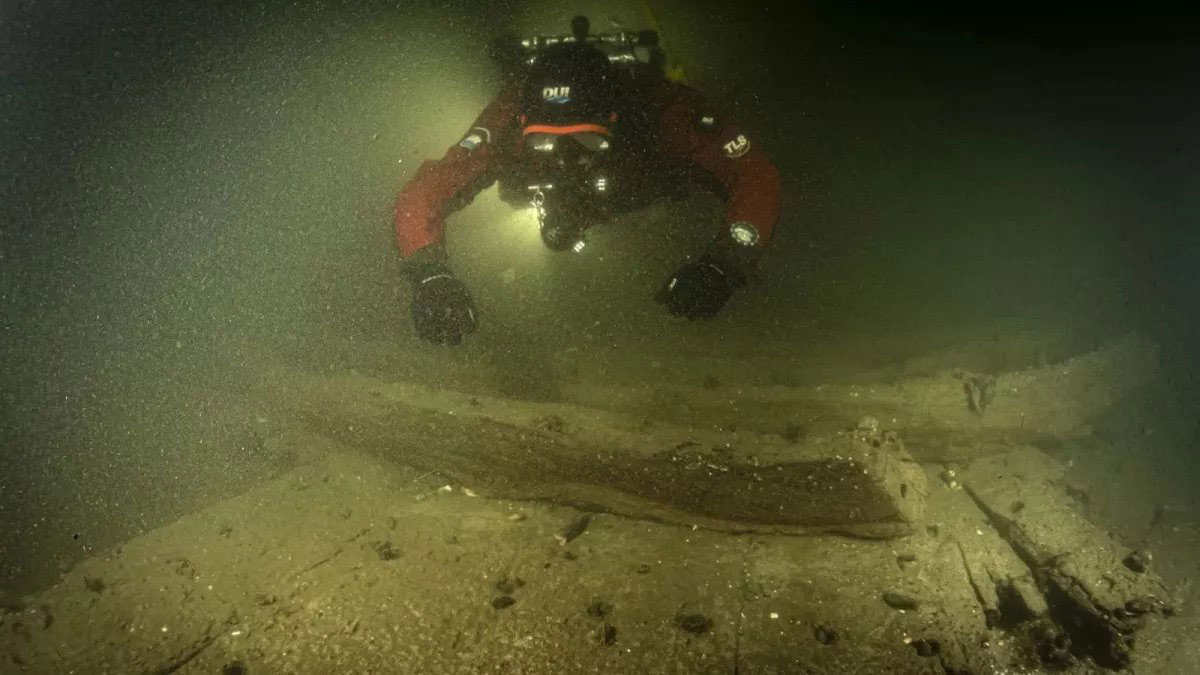 کشف بقایای کشتی ۴۰۰ ساله در رودخانه آلمانی