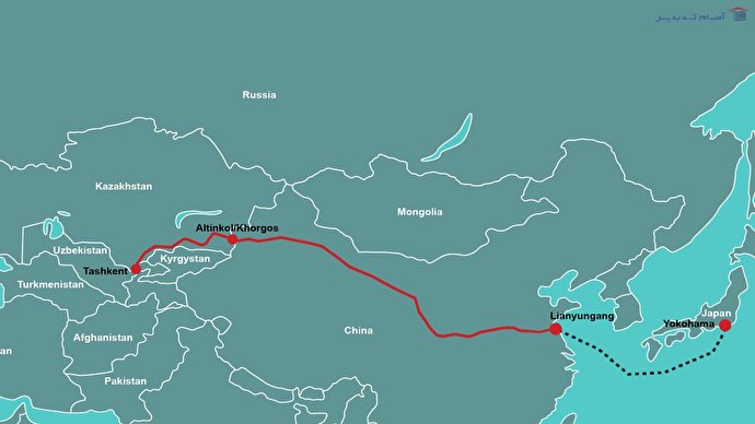 سرویس گروه حمل و نقل روسی فسکو از یوکوهامای ژاپن به ازبکستان