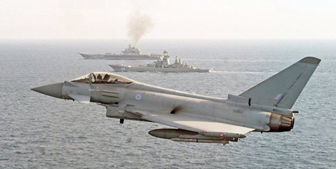 پشتیبانی هوایی انگلیس از کشتی‌های حامل غلات اوکراین در دریای سیاه