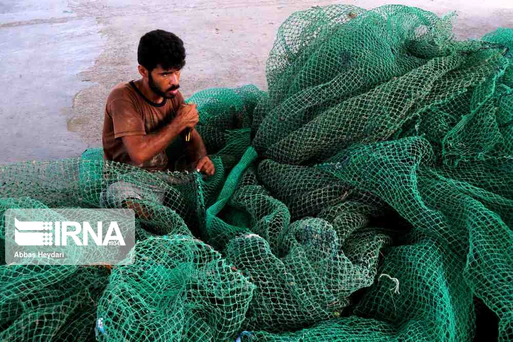 بوشهر، ترمیم تورهای ماهیگیری