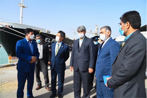 سفیر ژاپن در ایران، کازو توشی آیکاو،سازمان بنادر و دریانوردی