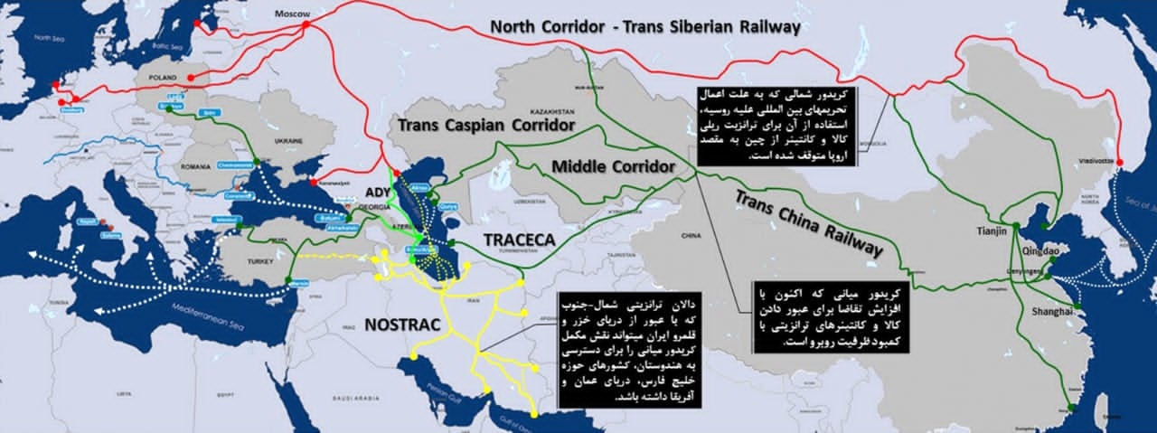 چگونه کریدور شمال- جنوب به محور کانونی تجارت تبدیل می شود؟