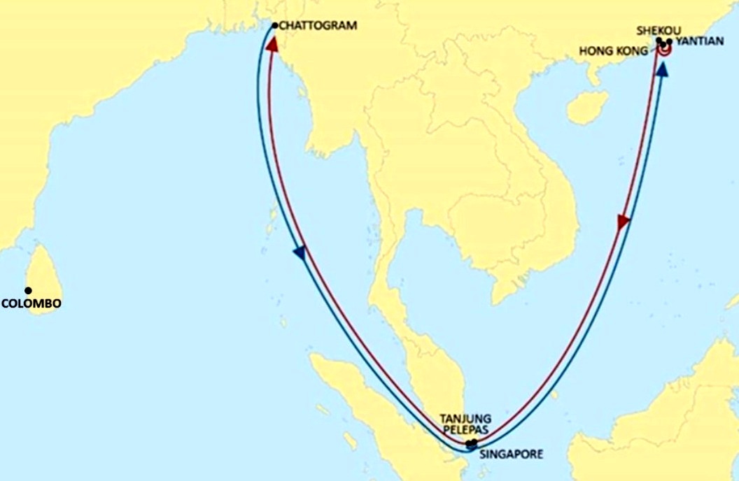 ام اس سی سرویس جدید حمل دریایی کانتینر را بین چین و بنگلادش راه اندازی می‌کند