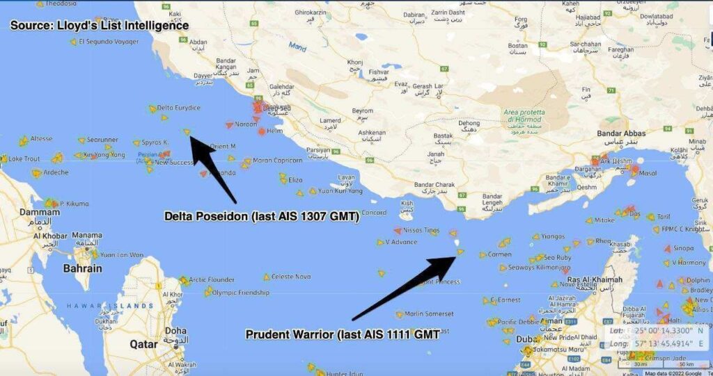 اسامی دو نفتکش یونانی توقیف شده در خلیج فارس