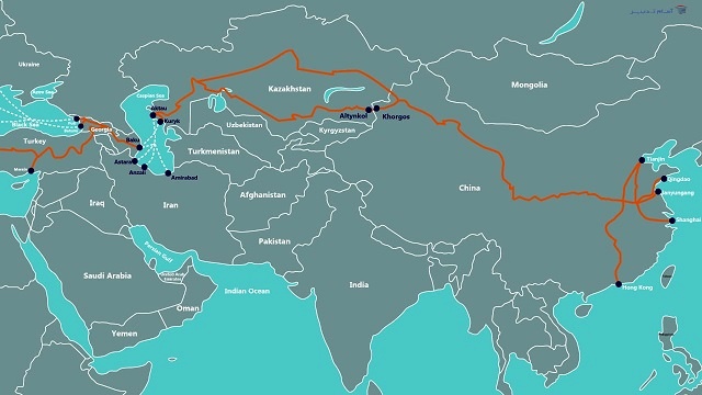 توسعه نقش قزاقستان در حمل و نقل ریلی و جاده ای کریدور میانی