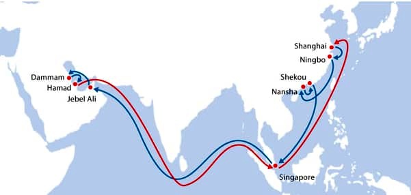 خط کشتیرانی PIL سرویس خود بین چین و خلیج فارس را گسترش می دهد