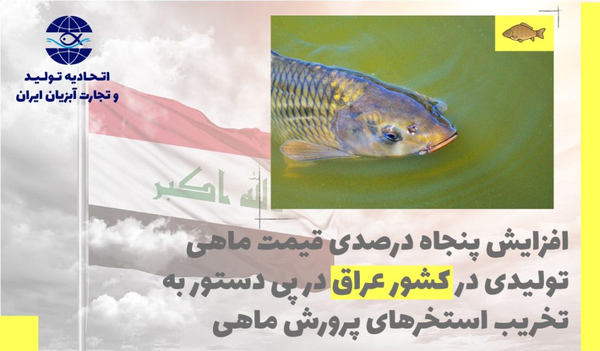 افزایش پنجاه درصدی قیمت ماهی تولیدی در کشور عراق در پی دستور به تخریب استخرهای پرورش ماهی