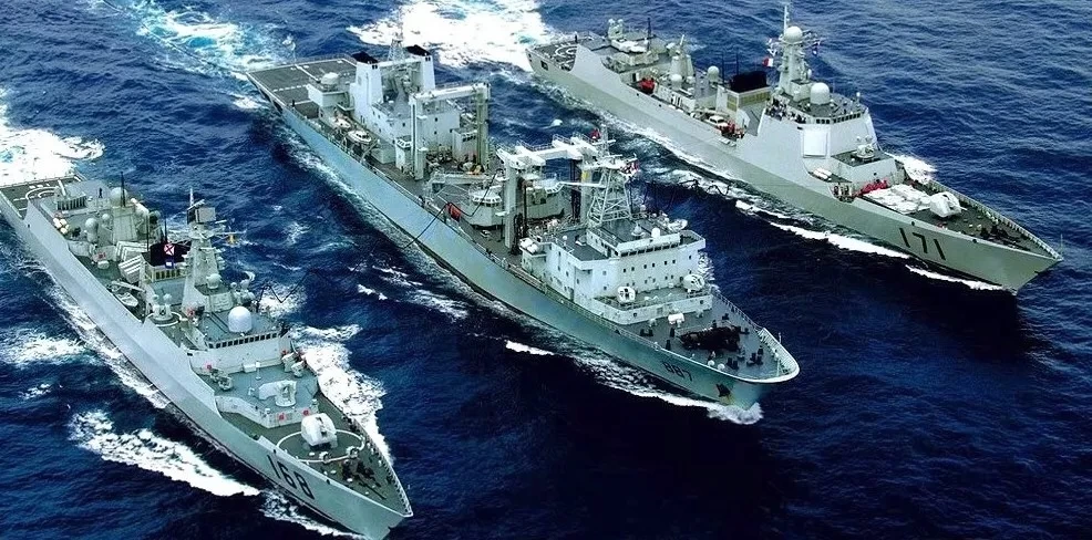 حضور نیروی دریایی چین در آب های آزاد