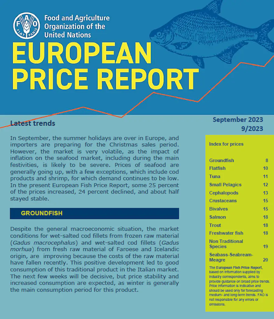 گزارش ماهانه INFOFISHاز آخرین اخبار تجارت آبزیان اروپا – (شماره 9 سپتامبر 2023) شهریور 1402