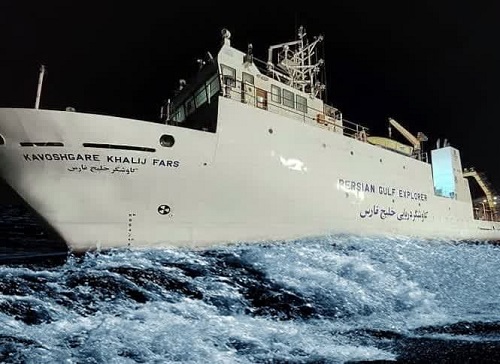 انجام عملیات دریایی در اعماق 2500 متری دریای عمان با کاوشگر خلیج فارس و دستگاه «مالتی بیم اکوساندر»