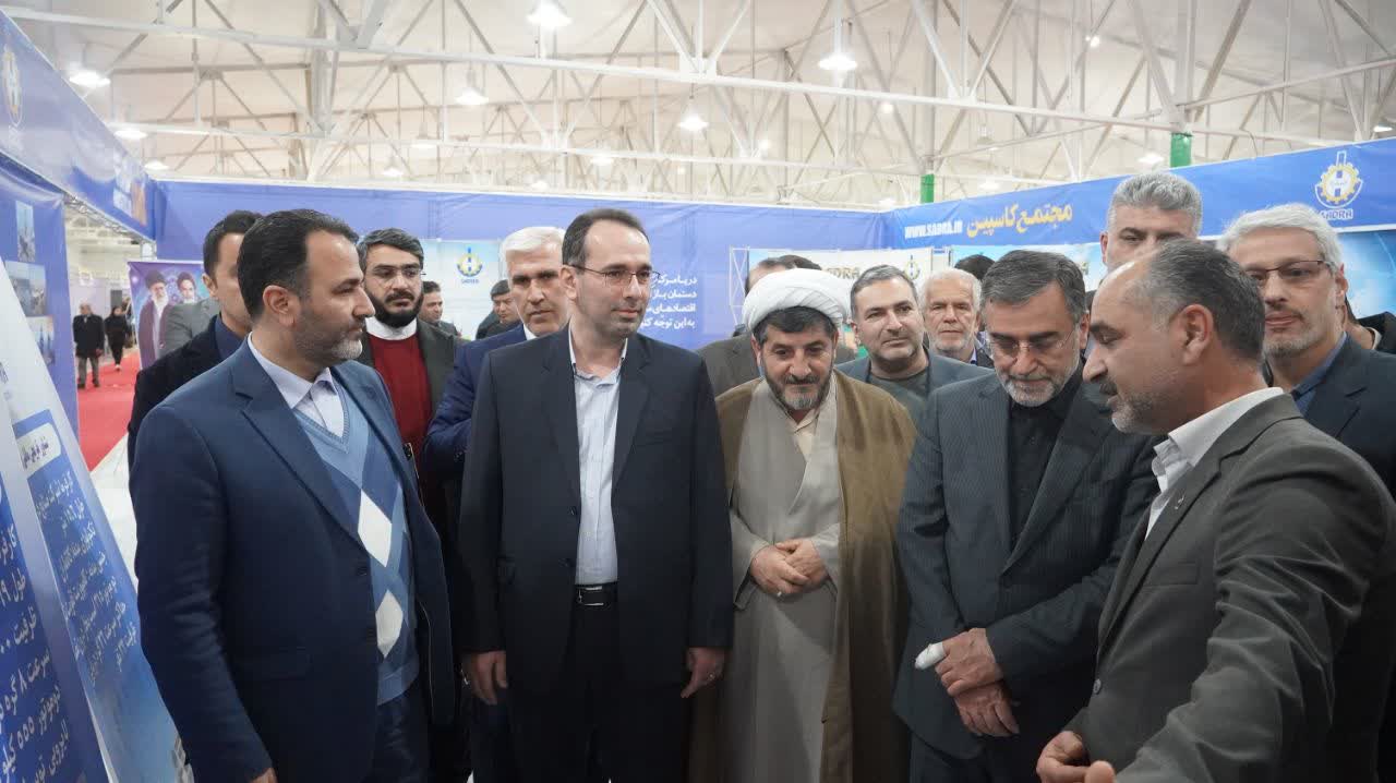 حضور استاندار مازندران در غرفه نمایشگاهی شرکت صدرا – شركت صنعتی دریایی ایران