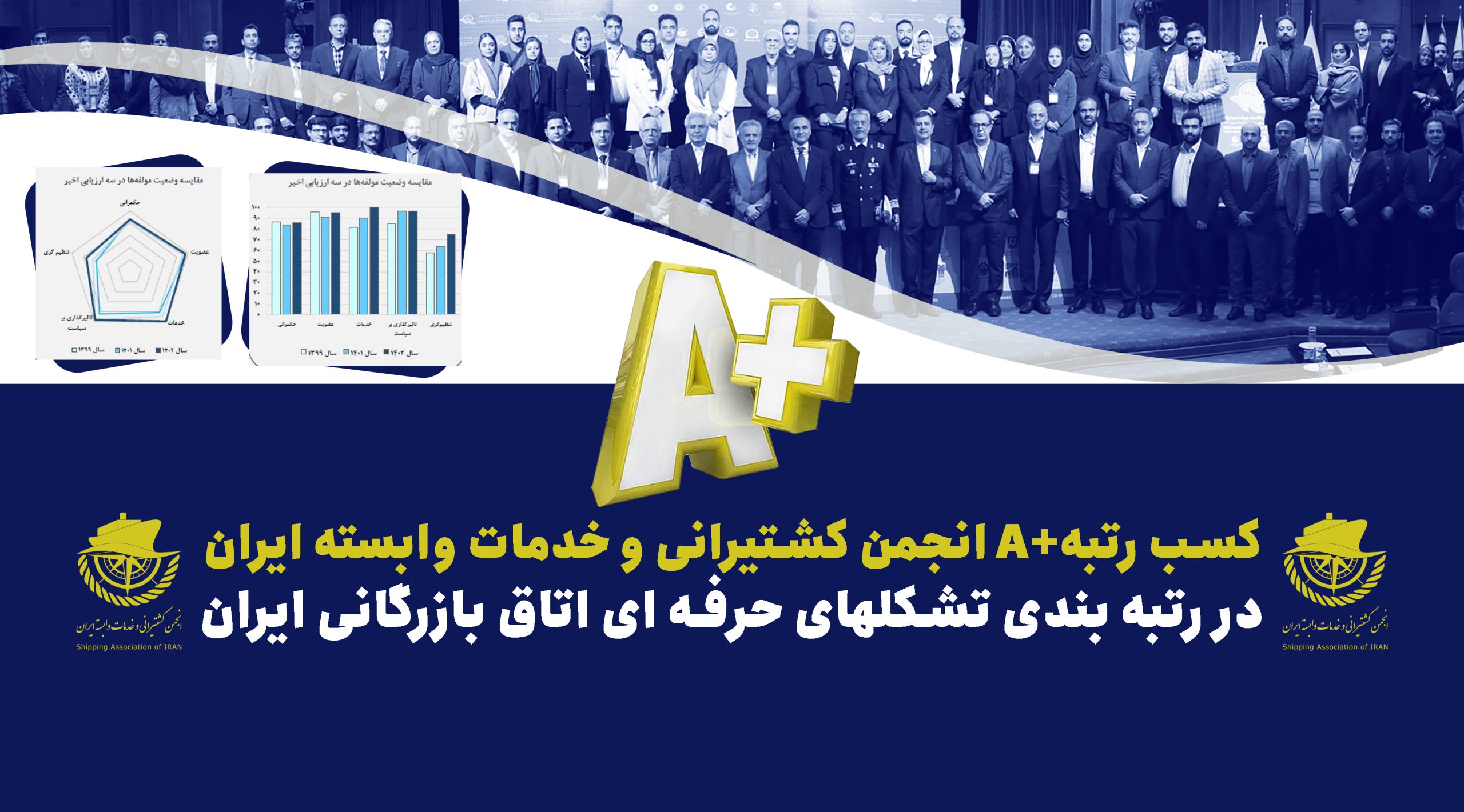 كسب رتبه +A انجمن کشتیرانی و خدمات وابسته ایران در رتبه بندی…