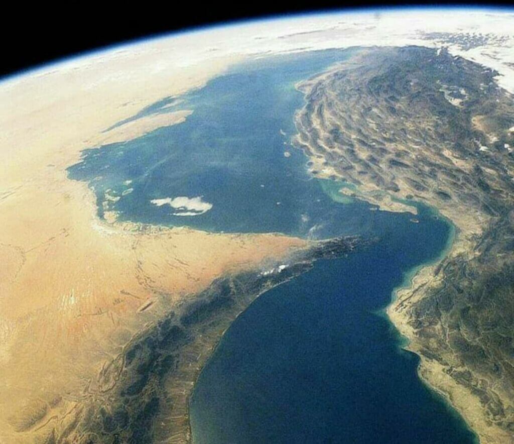 تصویر خلیج فارس از ایستگاه فضایی بین المللی
