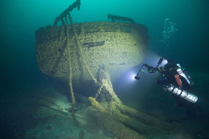 یافتن بقایای کشتی تاریخی غرق شده در دریاچه میشیگان در سال 1878