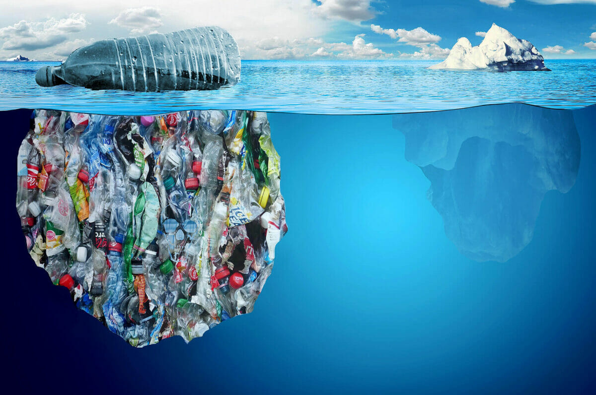 کوه زباله های دریایی و آلودگی دریایی محیط زیست دریایی