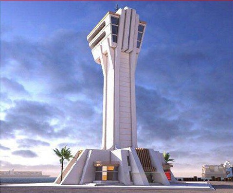 برج کنترل ترافیک دریایی بندر شهید بهشتی چابهار