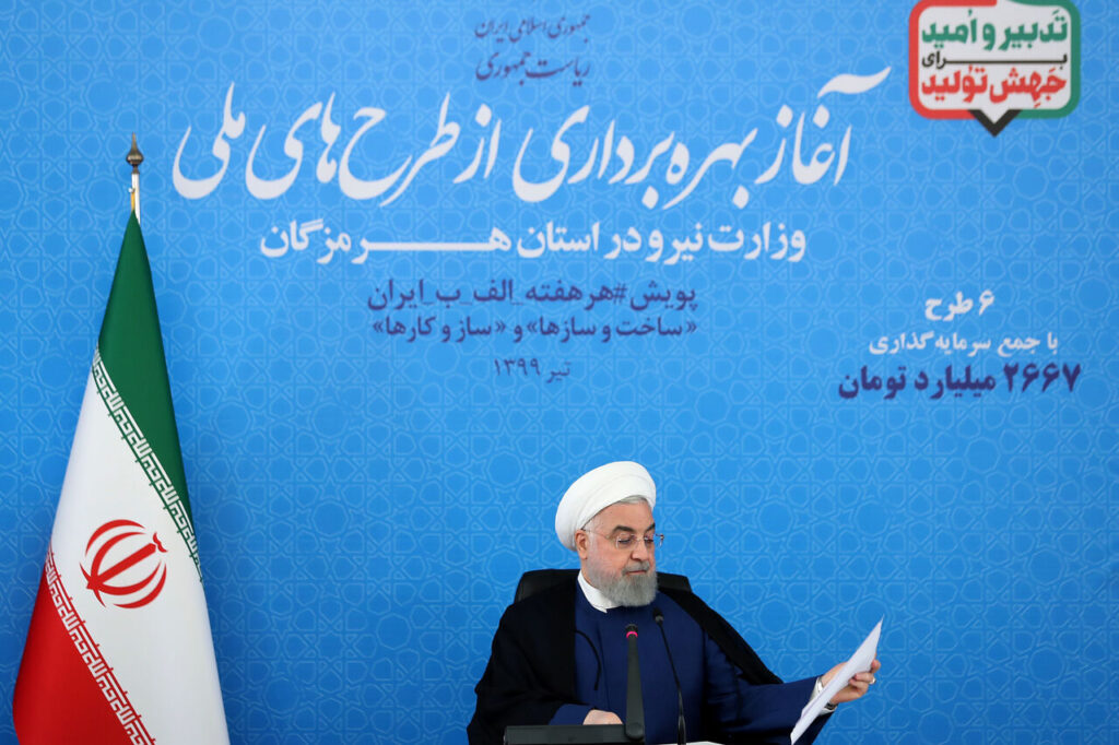 حسن روحانی رئیس جمهور ایران و انتقال آب دریا