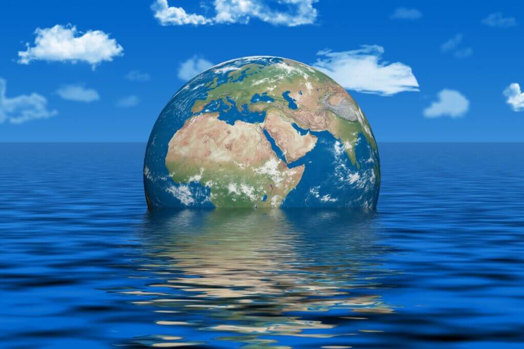 افزایش تراز آب اقیانو‌س‌ها و دیاها و تغییرات اقلیمی آب و هوا