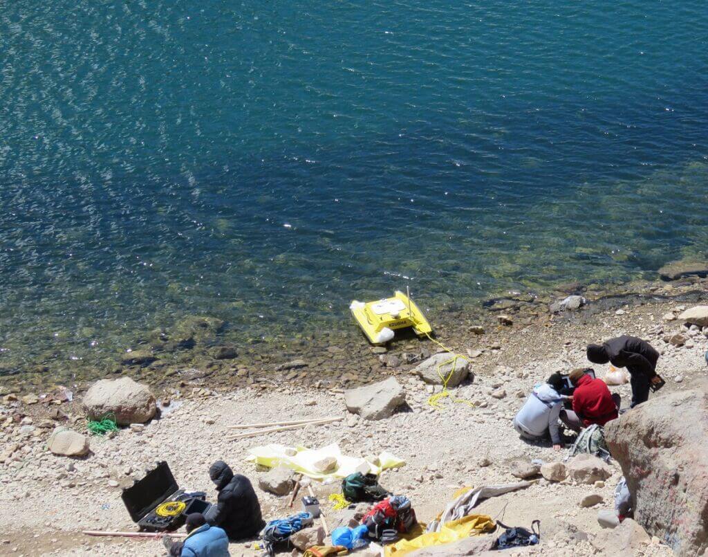 تهیه نقشه سه بعدی از دریاچه سبلان با شناور بدون سرنشین