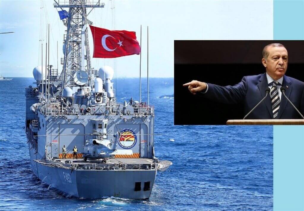 دستور اردوغان برای حضور نیروی دریایی ترکیه در دریای مدیترانه