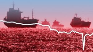 نمودار قیمت نفت در حمل مشتقات نفتی کشتی‌های نفتکش