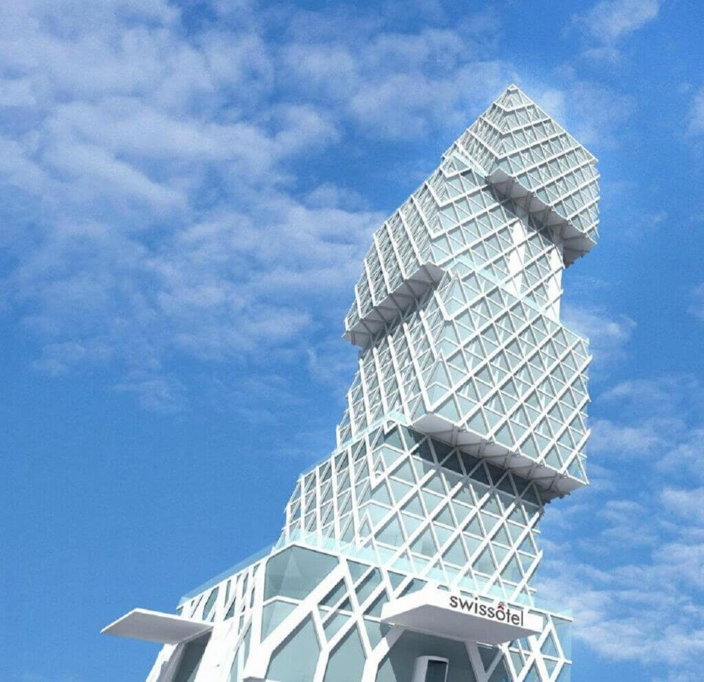برج مکعب بندر باتومی گرجستان (Swissotel Cube Tower)