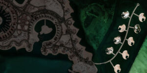 تصویر ماهواره ای از جزیره لولو (مروارید) دوحه قطر