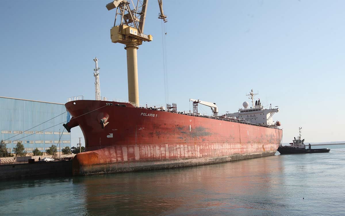 ورود نفتکش Polaris به ایزوایکو جهت تعمیرات اساسی